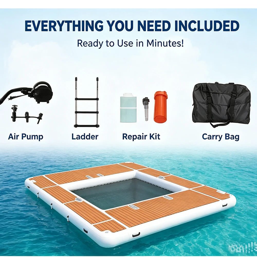 Inflatable Floating Dock Sea Pool Platform For Yacht And Lake