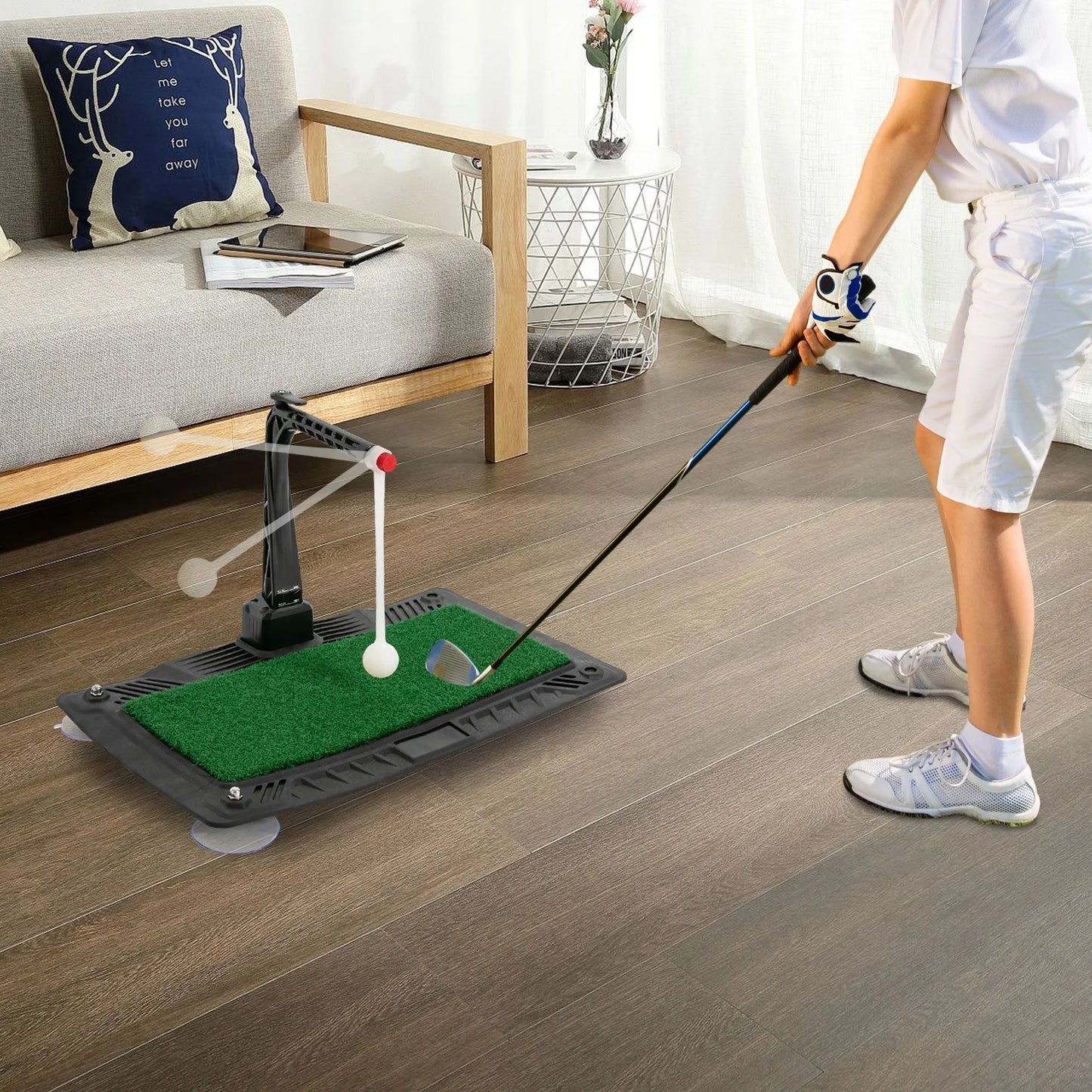 Golf Swing Trainer Height Adjustable For Practice And Hitting