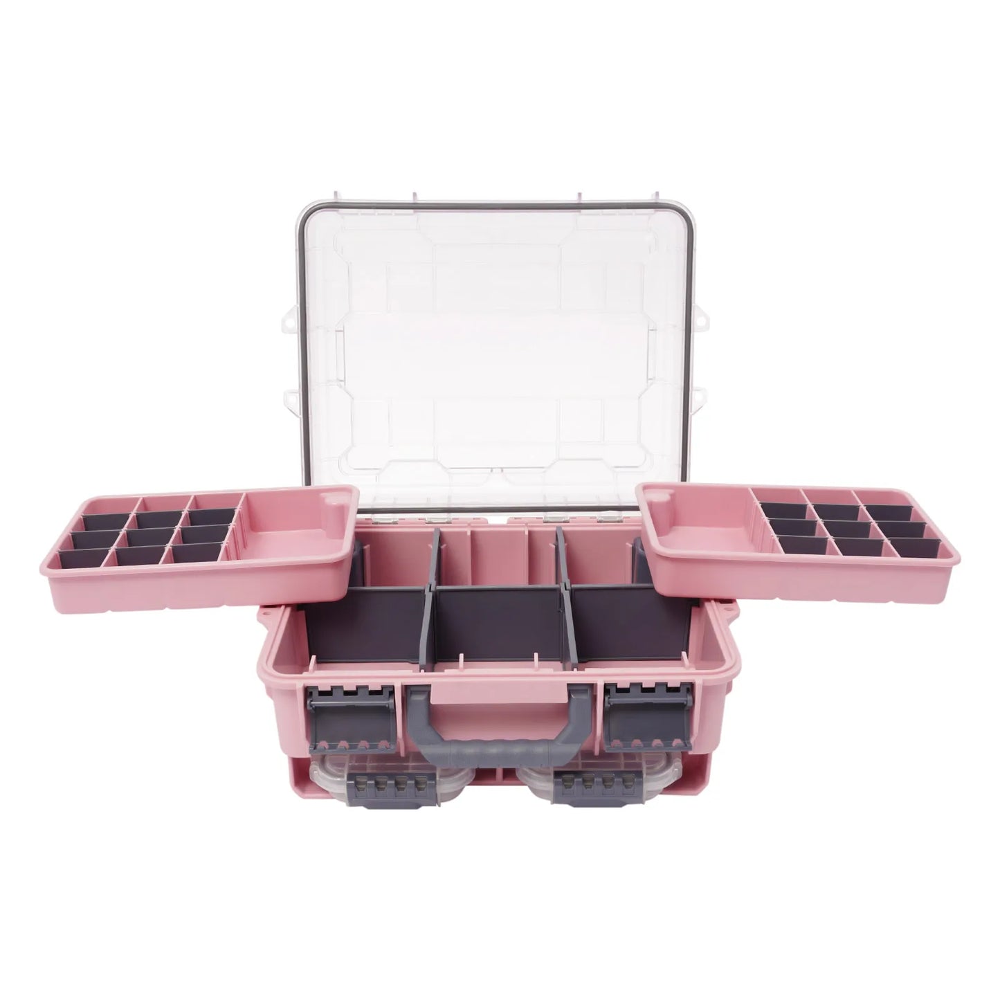 Waterproof Multi Layer Fishing Tackle Storage Box Double Lock