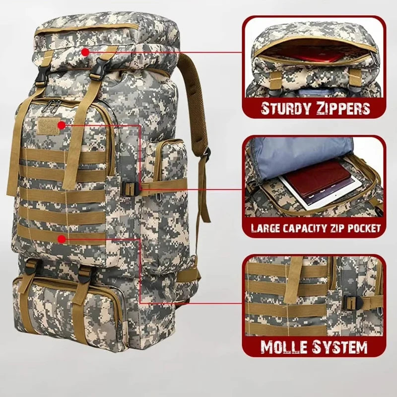 Mountaineering Backpack For Hiking And Outdoor Travel