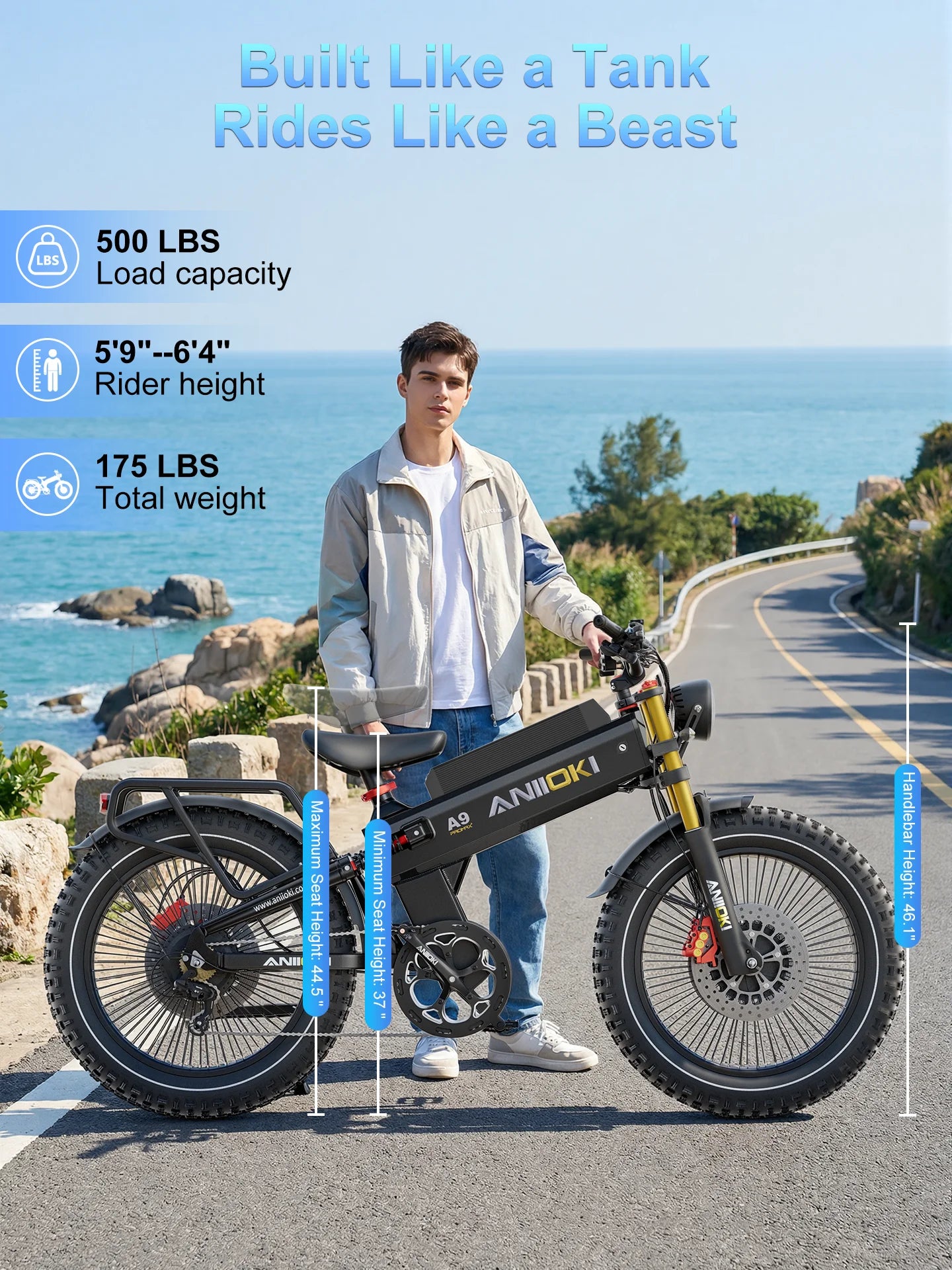 ANIIOKI 6000W Dual Motor Electric Bike A9 Pro Max AWD