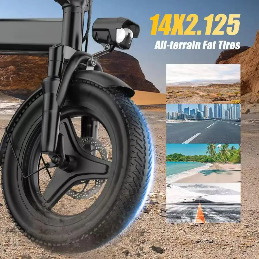 500 Watt Motor Adult Folding Electric Bicycle With 48V Battery