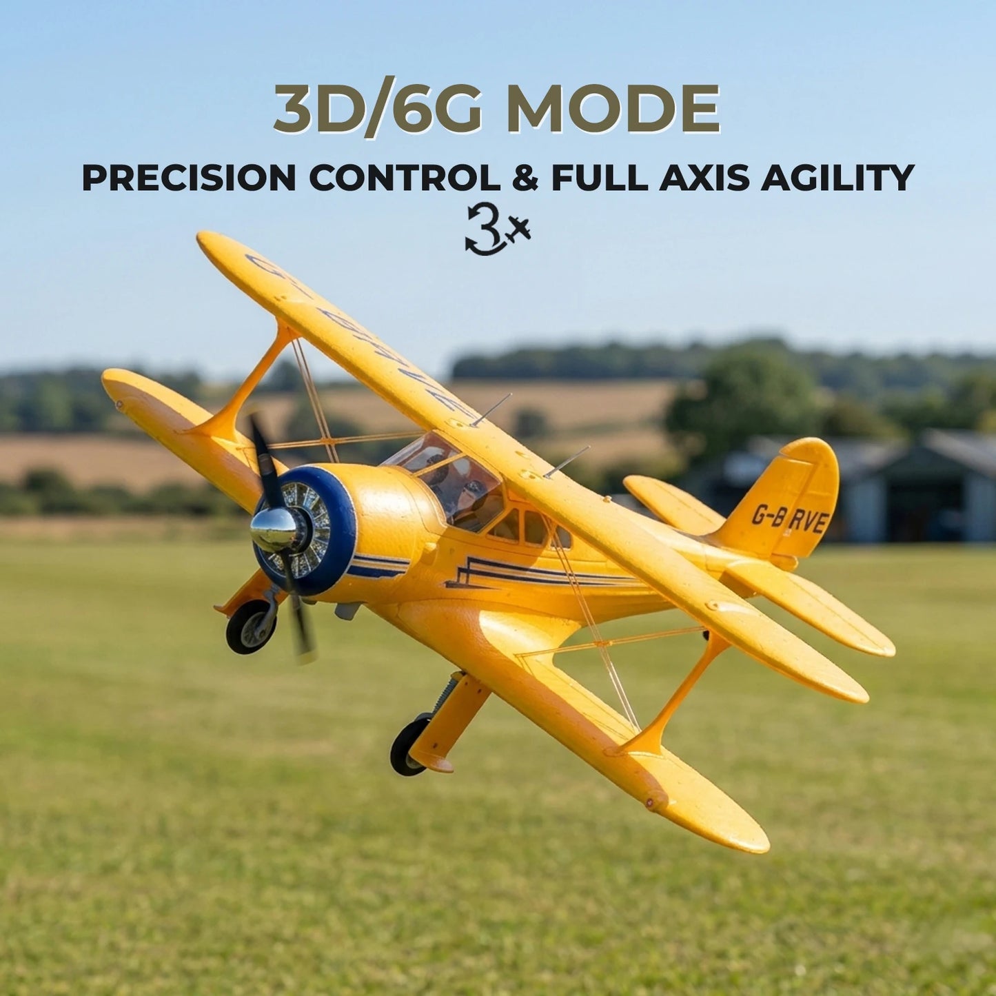 WLtoys A300 RC Plane 4CH Brushless Beechcraft D-17S 3D 6G Lights