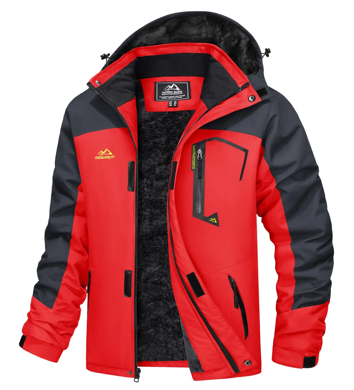 Cavva Men Water Resistant Fleece Lined Winter Ski Jacket