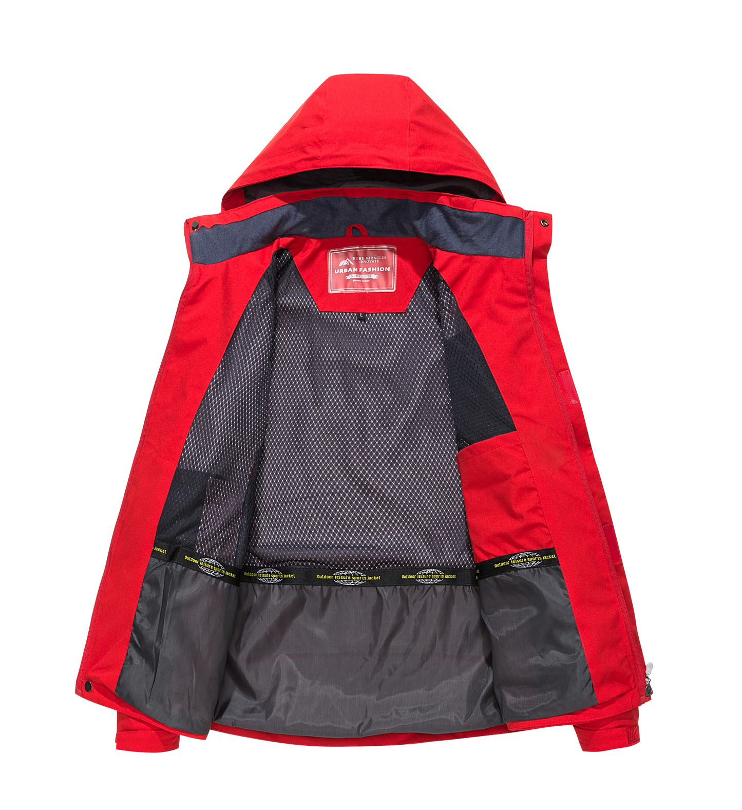 Mens Waterproof Hiking Jacket Windproof Windbreaker Outdoor Activities