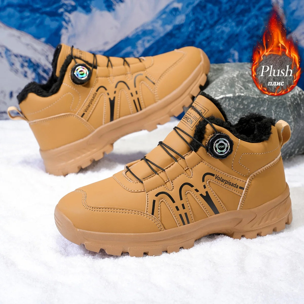 Waterproof Fleece Lined Unisex Winter Ankle Snow Boots