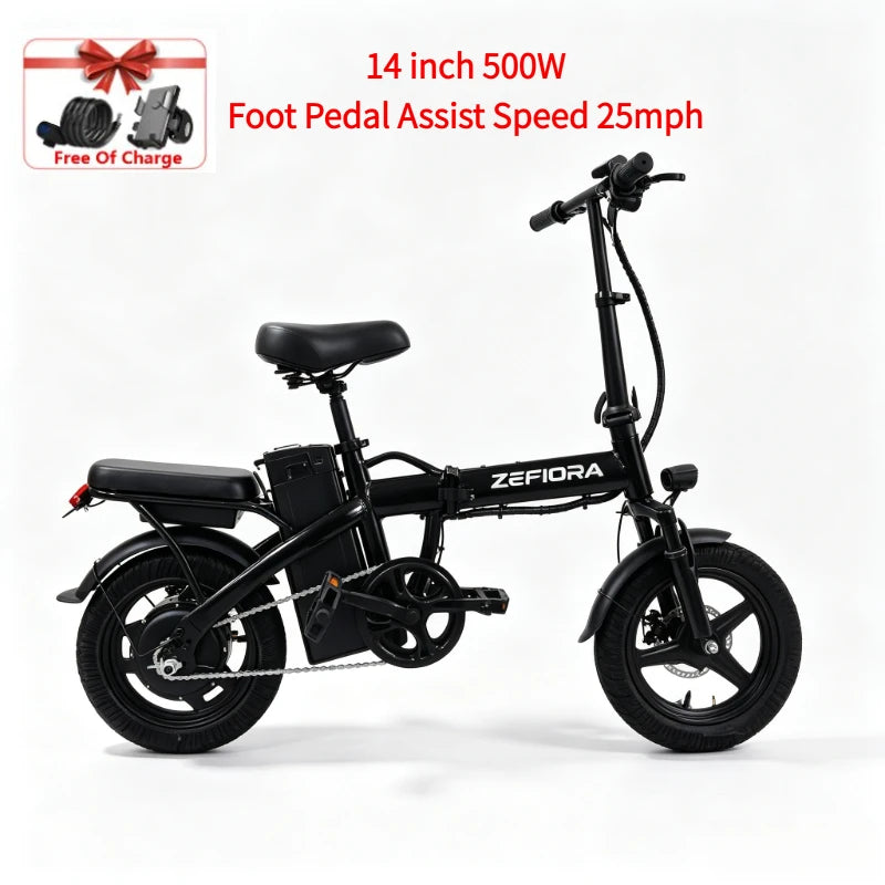 Zefiora 500W Electric Bike UL Certified Urban Commuter Performance