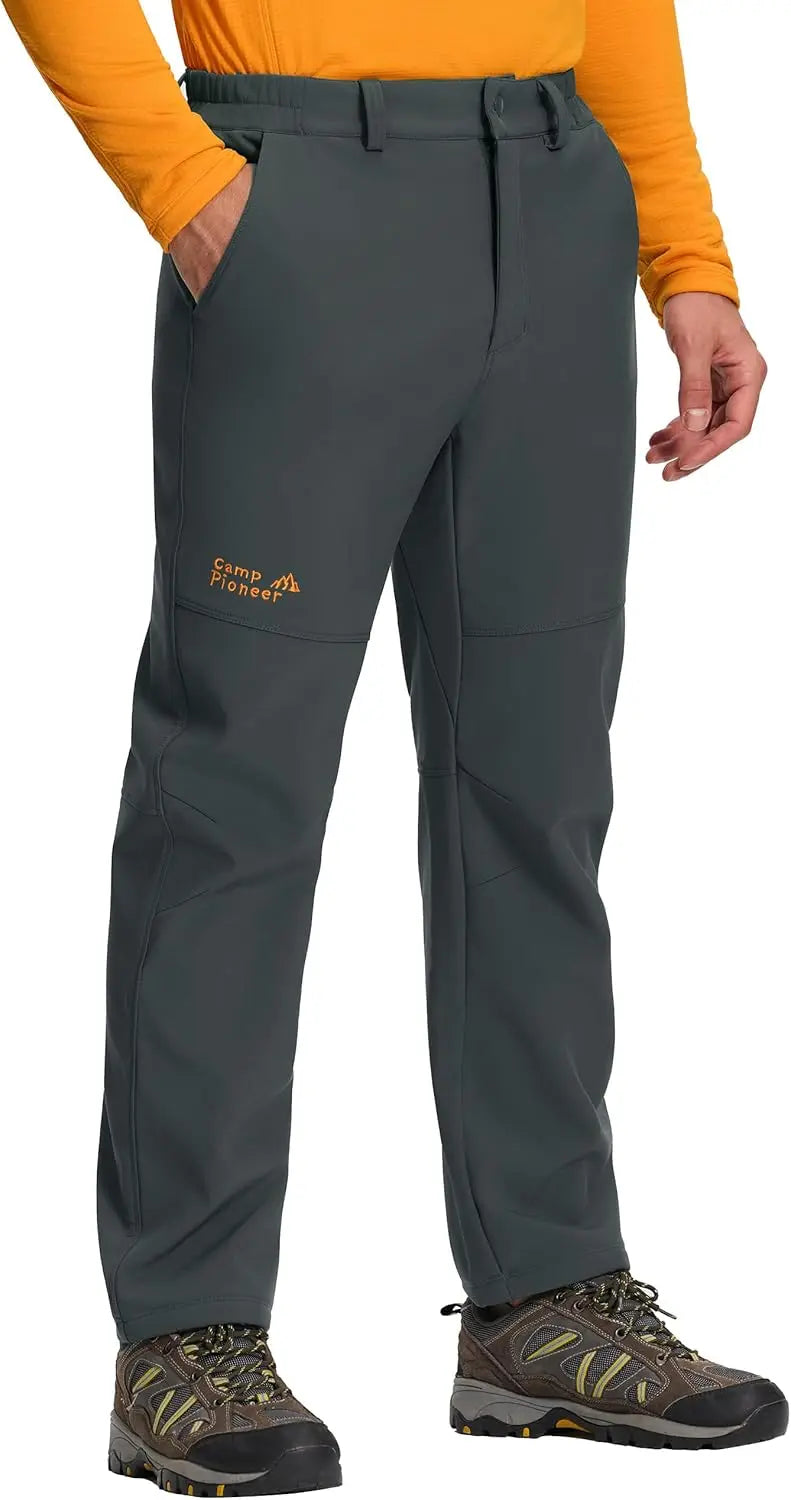 Pioneer Camp Mens Fleece Lined Insulated Waterproof Hiking Pants