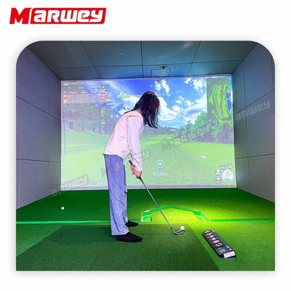 Marwey Professional Indoor Interactive Golf Projection Simulator Machine