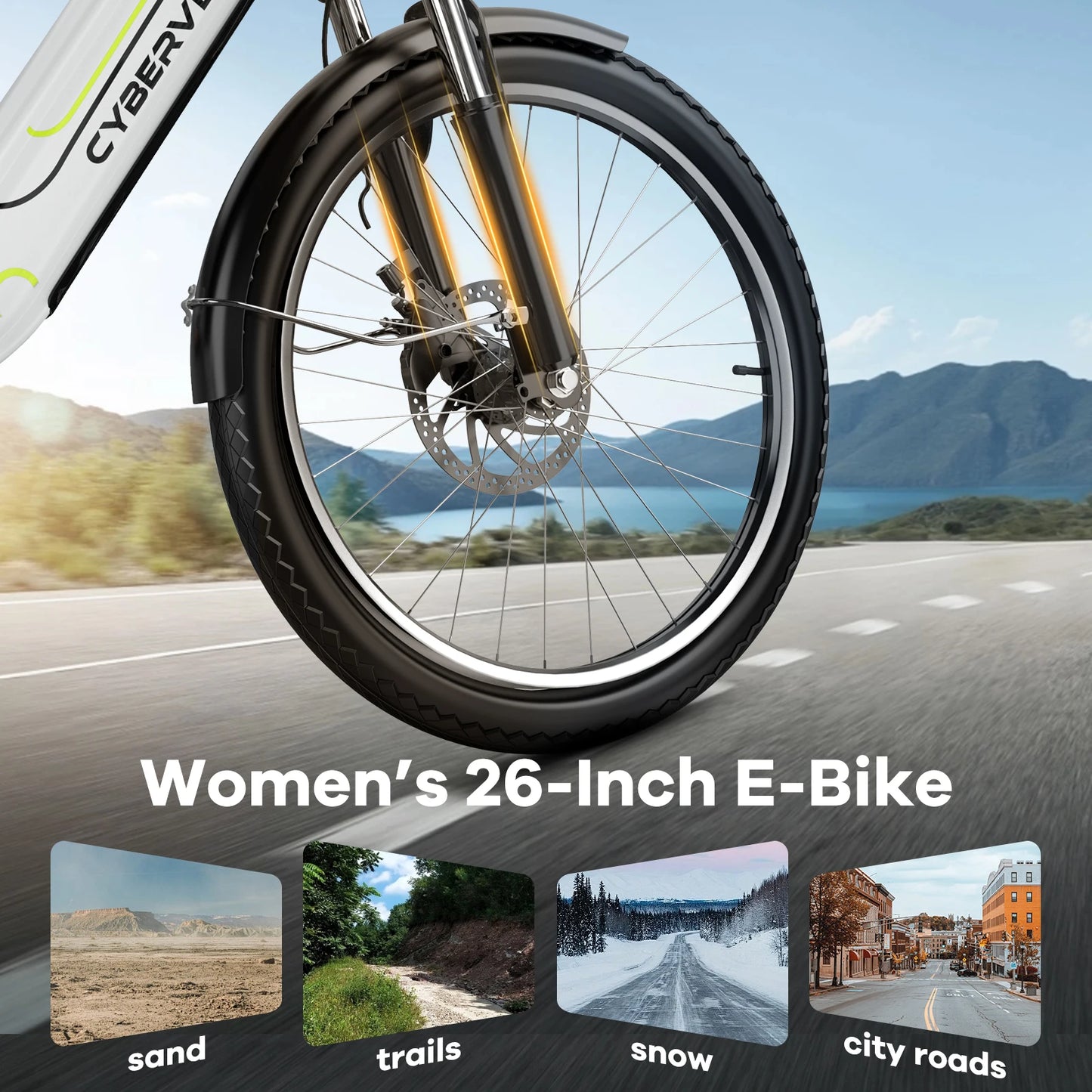 CBVELO EK7 1000W Electric Bike For Adults With Removable Battery