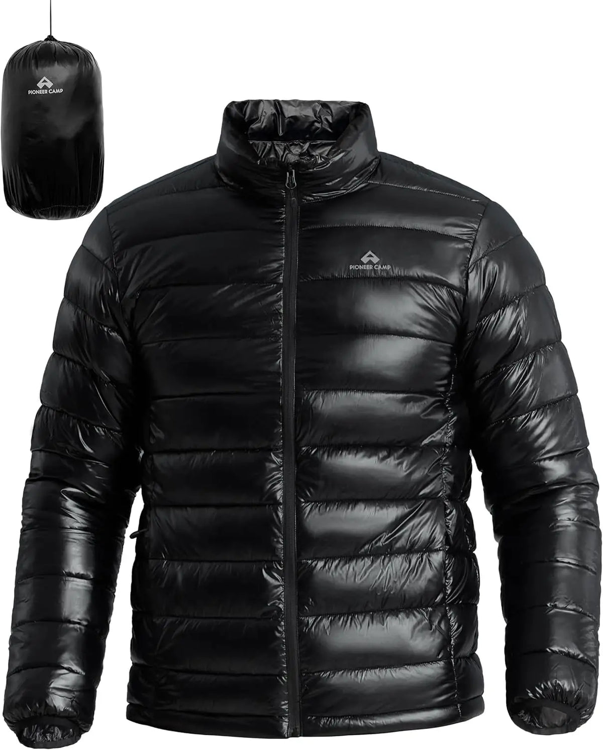 Pioneer Camp Mens Lightweight Packable Water Repellent Puffer Jacket