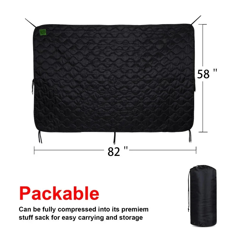 Tactical Army Poncho Liner Camouflage Water Repellent Woobie