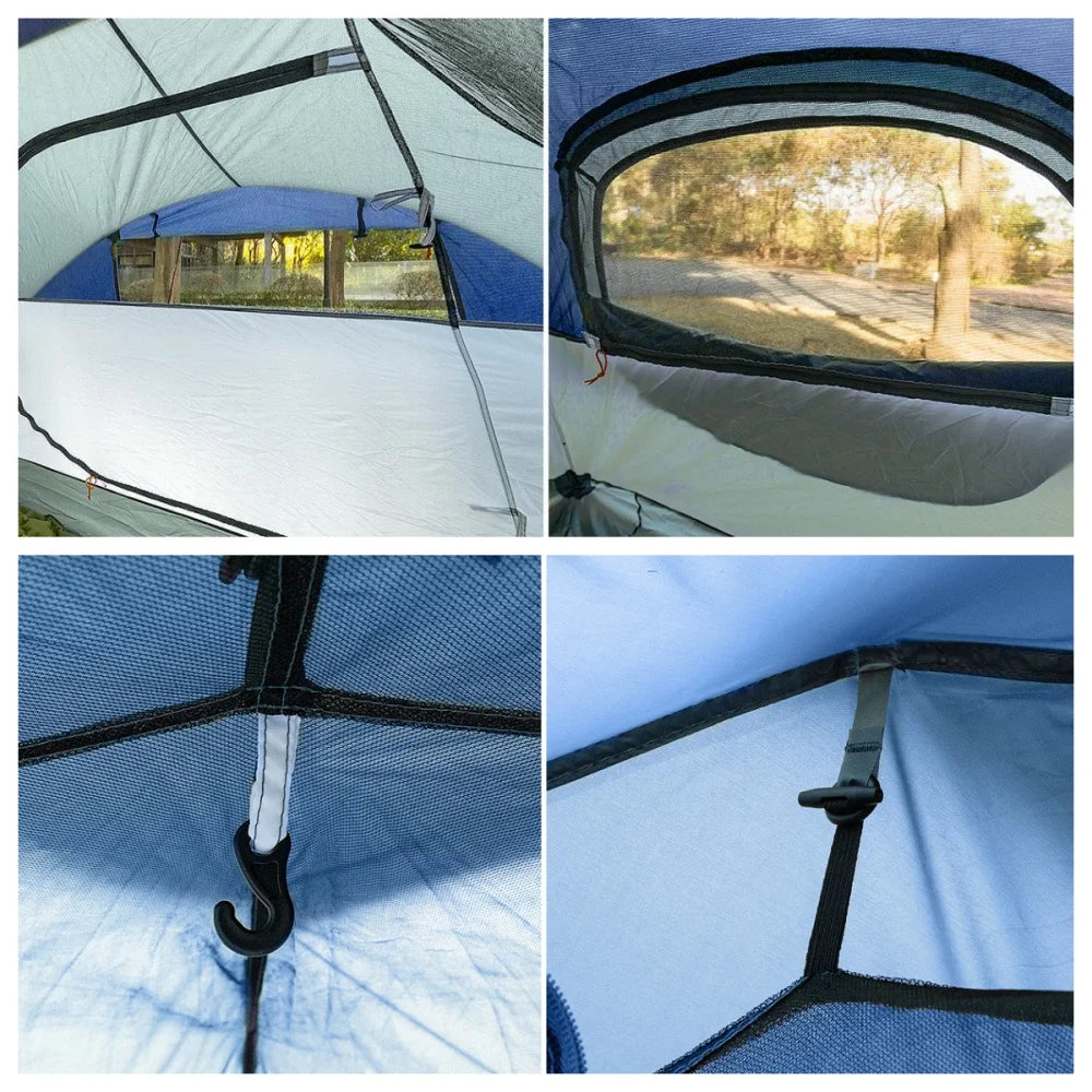 Night Cat Pop Up Tent For 2-3 Persons With Rainfly