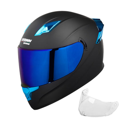 Crown Racing F700 Full Face Motorcycle Helmet DOT FMVSS 218