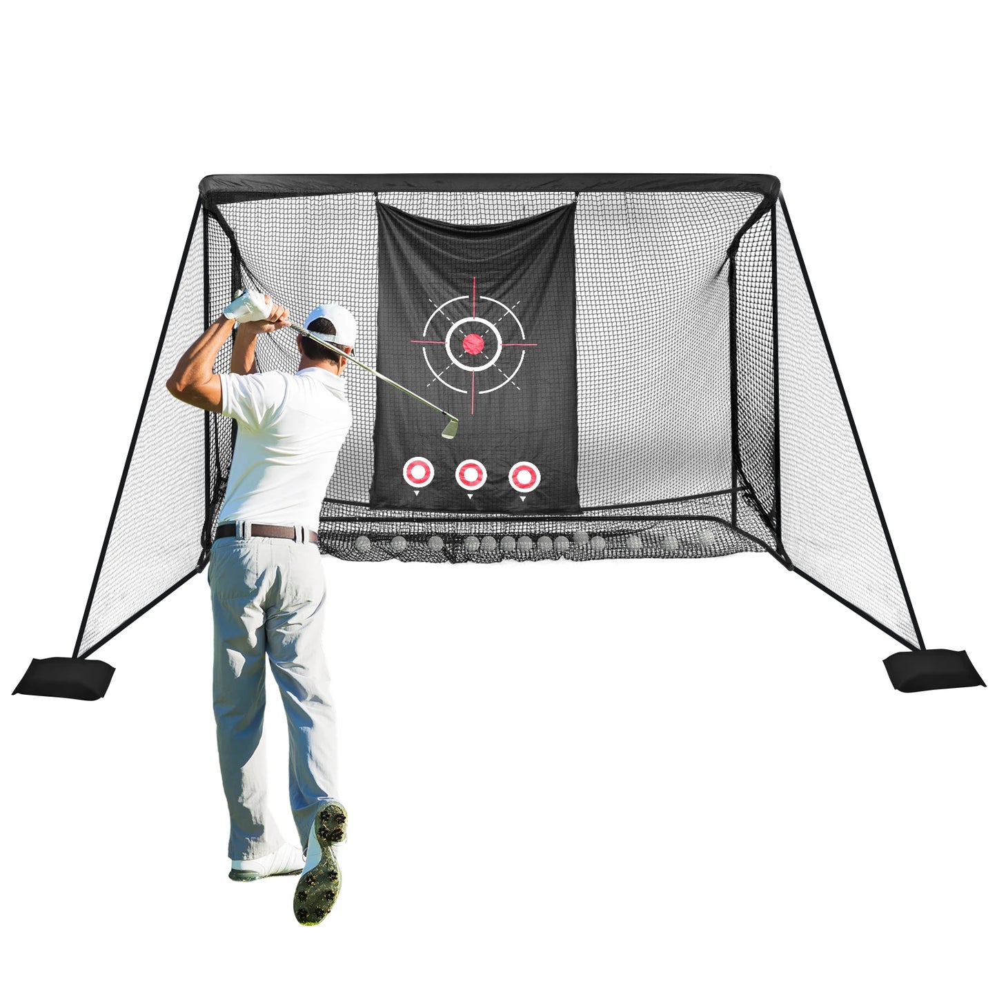 ATUOTIN Golf Cage Net Heavy Duty Hitting Practice Net