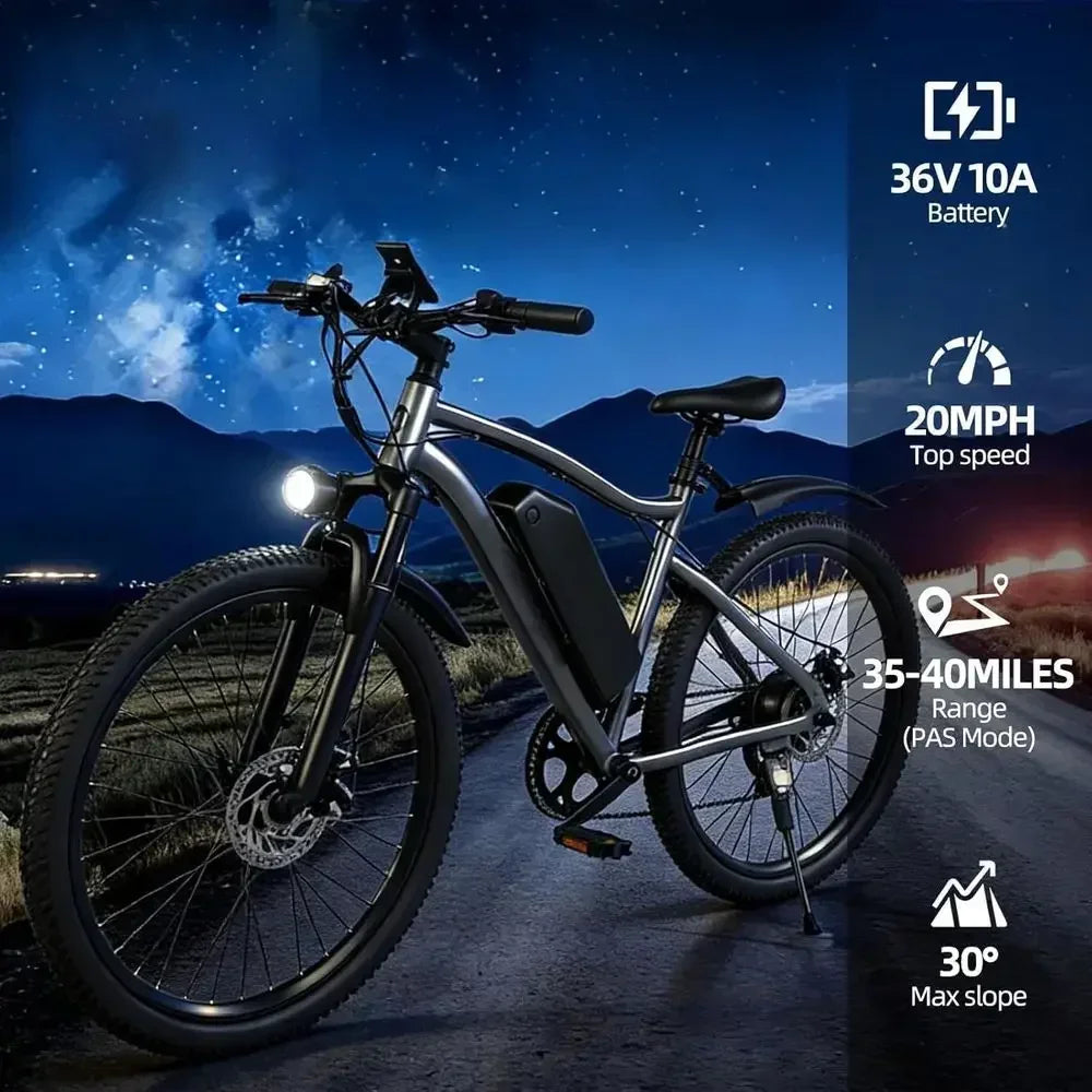 7-Speed 750W Electric Mountain Bike Unisex Folding With 25 MPH