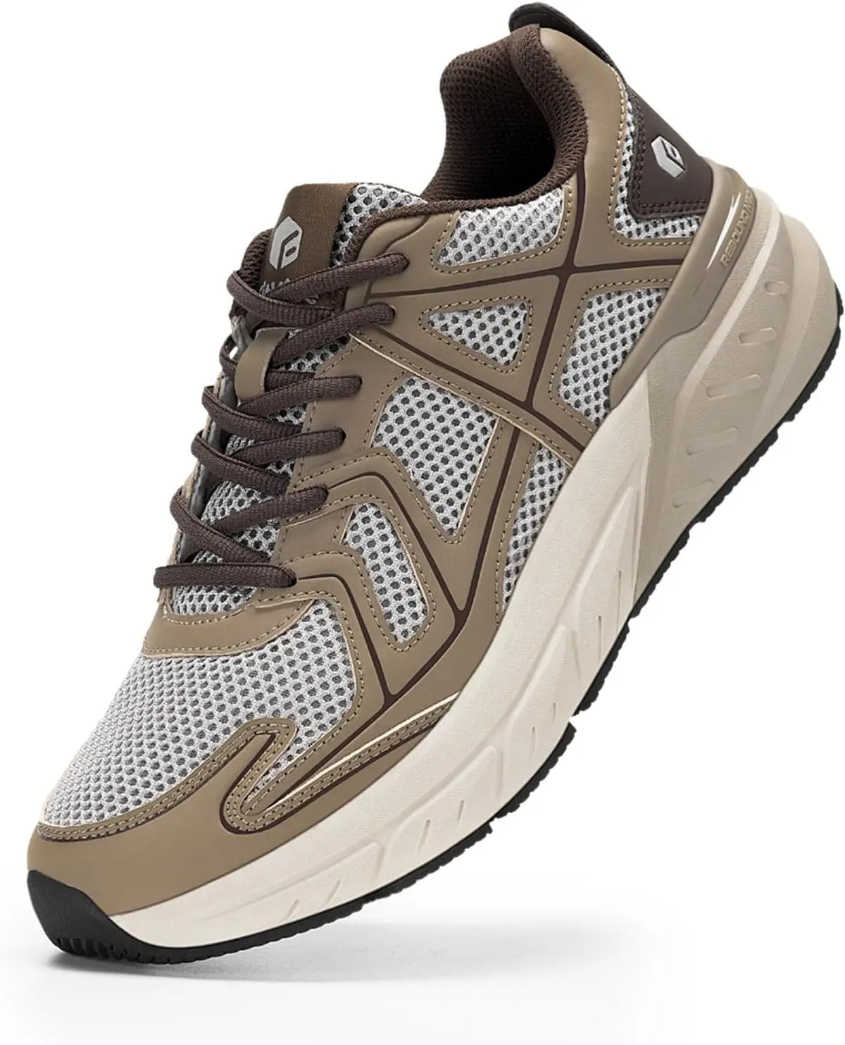 FitVille Men's Extra Wide Walking Sneakers With Bouncy Support