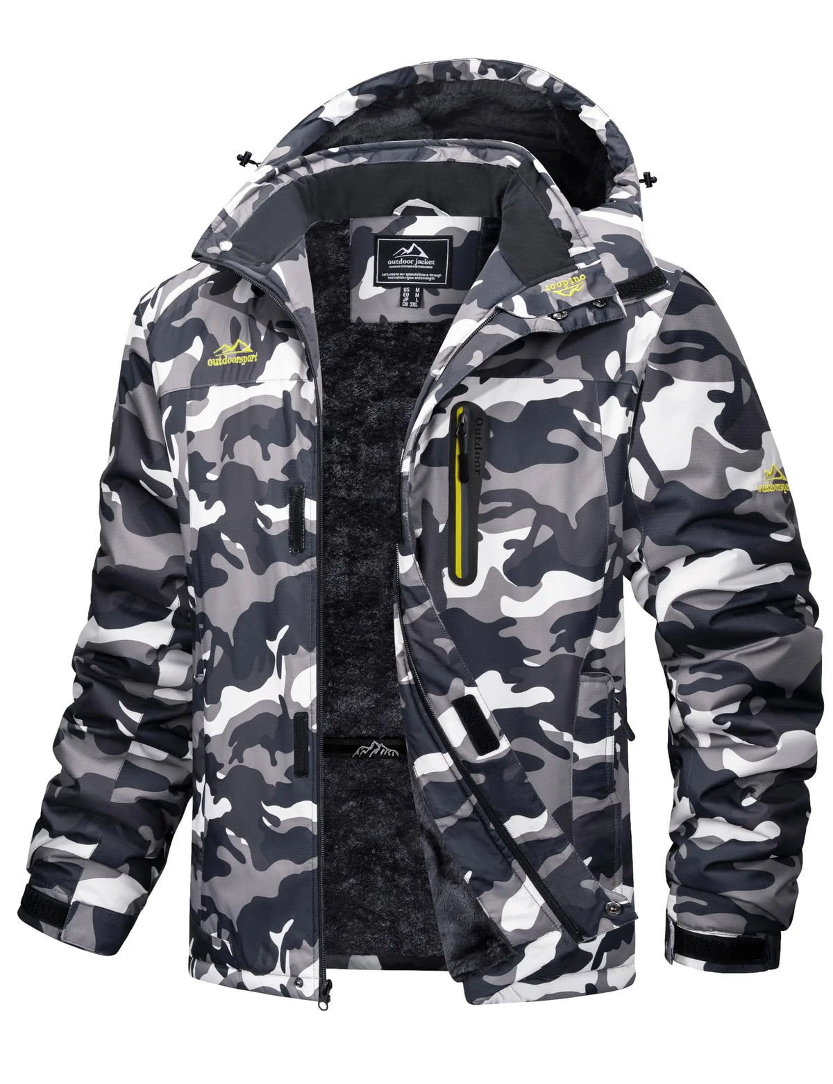 Cavva Men's Waterproof Fleece Lined Winter Parka Jacket