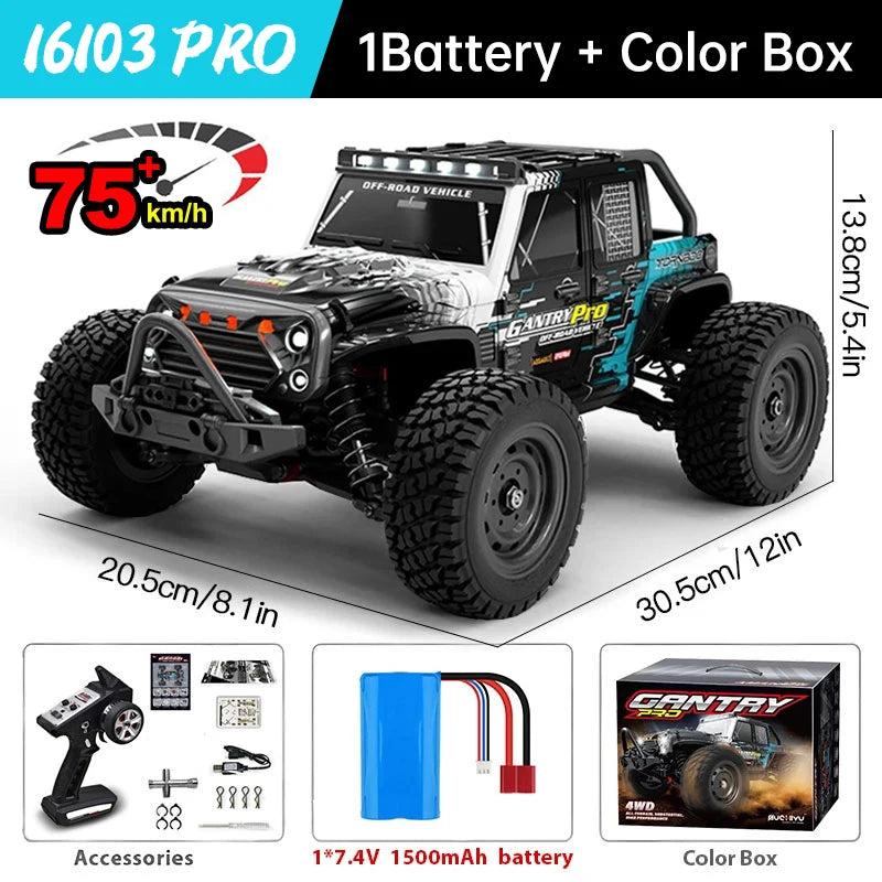 WLtoys 16101 Pro 4WD RC Car With High Speed Performance