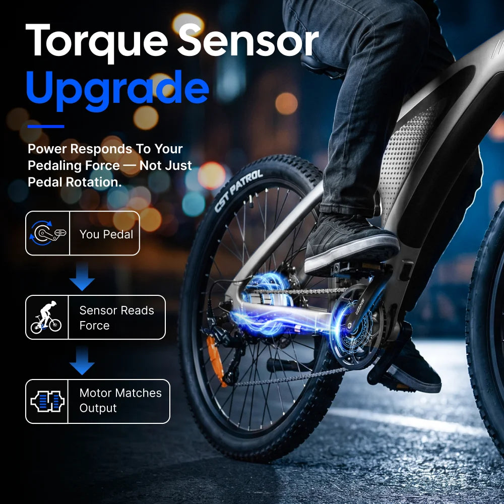HUANCI Q5 Mountain Electric Bike 48V 20Ah Hydraulic Disc Ebike