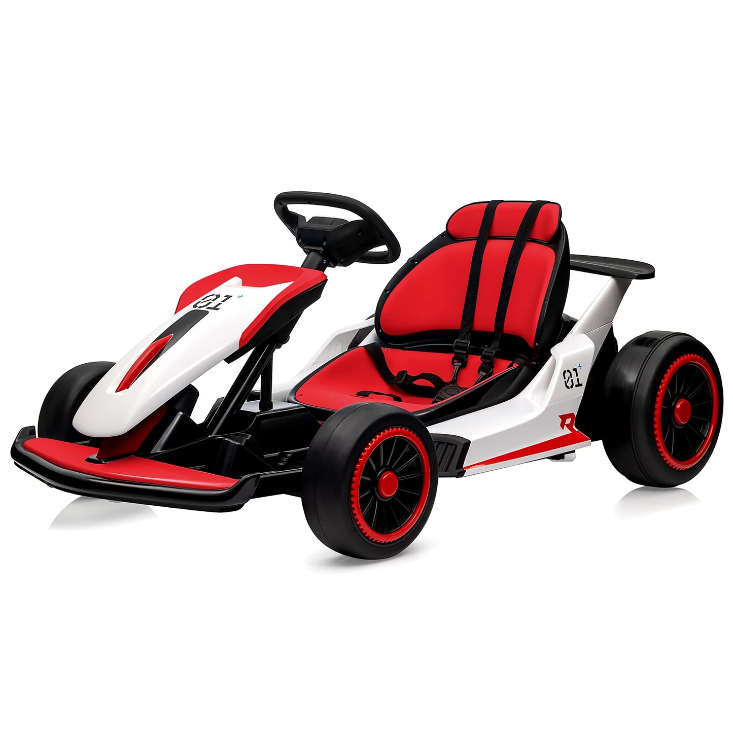 24V Dual 200W Ride On Go Kart For Kids 6 To 12 With LED Lights