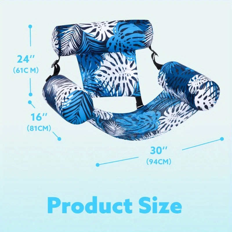 Inflatable Leaf Pool Chair Lounger for Adults Floating Pool Float