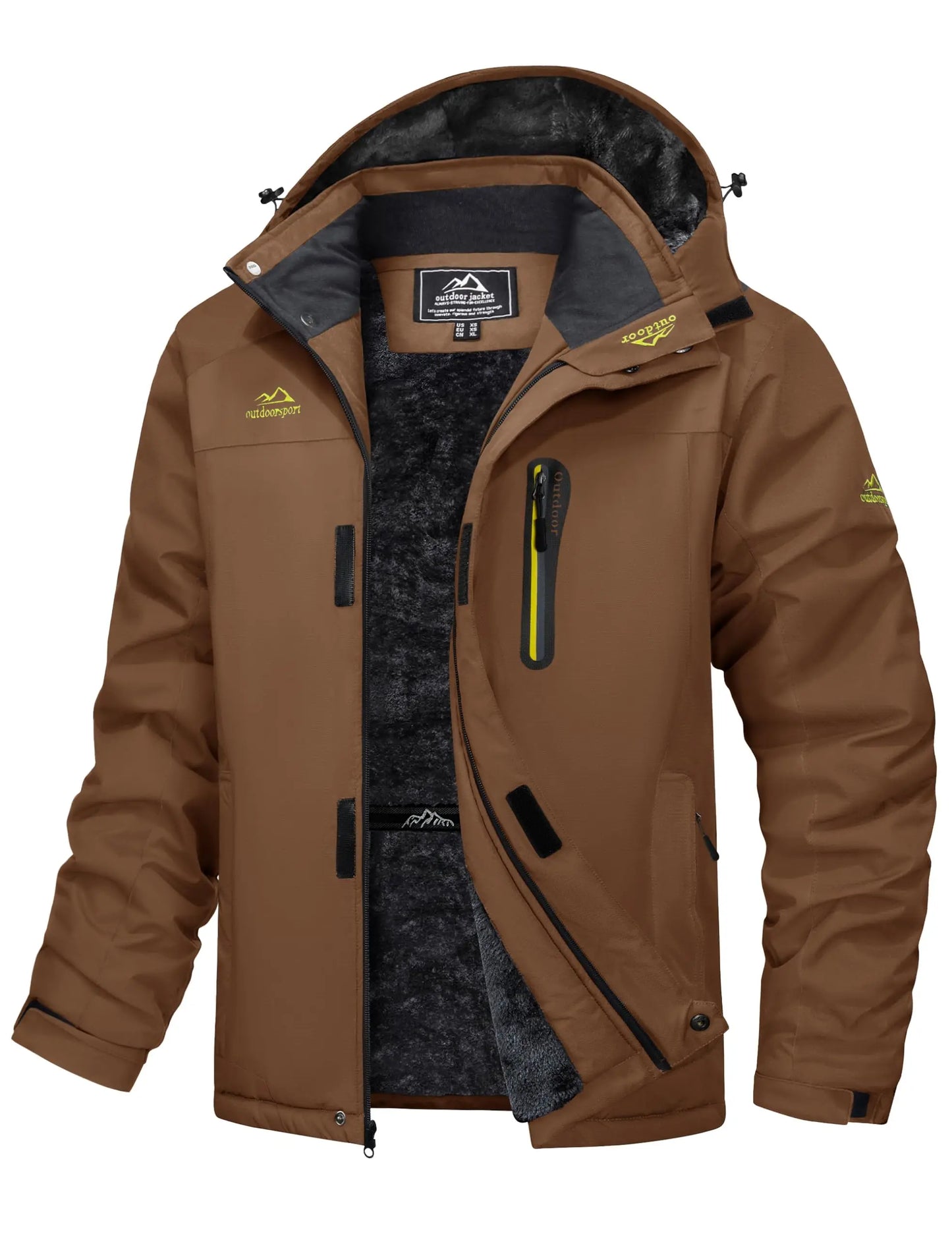 Cavva Men's Waterproof Fleece Lined Winter Parka Jacket