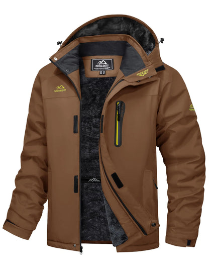 Cavva Men's Waterproof Fleece Lined Winter Parka Jacket
