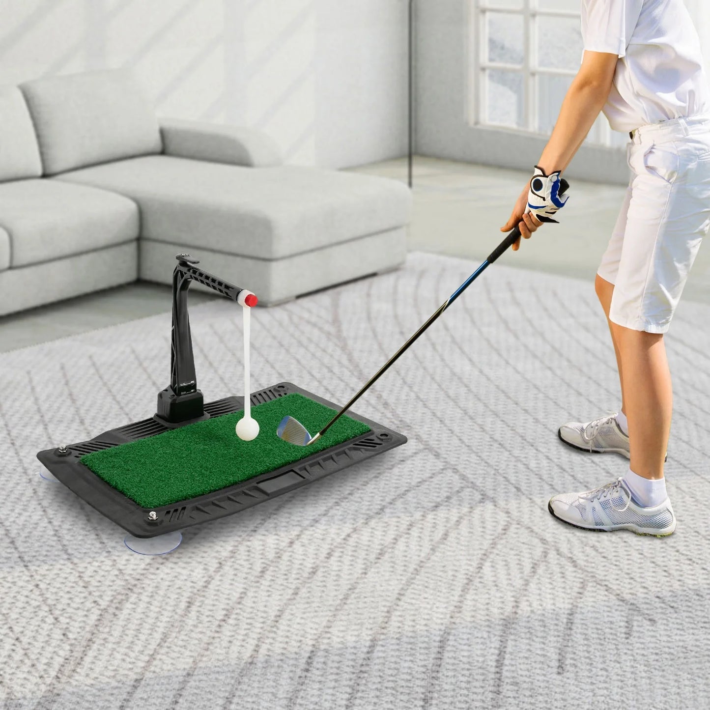 Golf Swing Trainer Height Adjustable Practice Aid For Golfers
