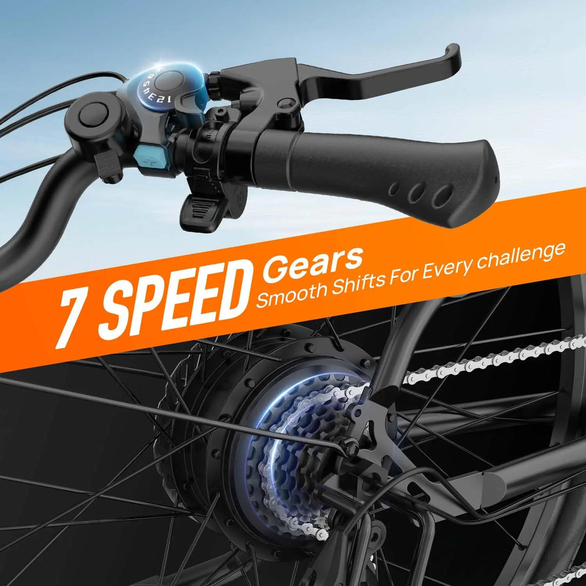 URLIFE Electric Commuter Bike 750W Brushless Motor 48V Removable Battery