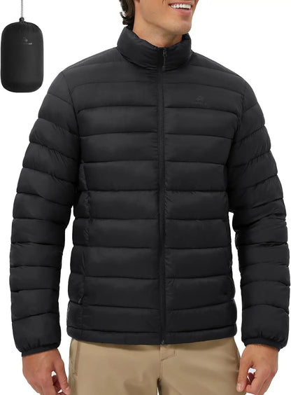 Pioneer Camp Mens Lightweight Packable Water Repellent Puffer Jacket