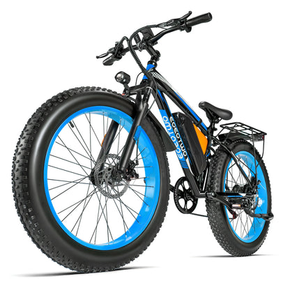 EOEOTWO 1500W Fat Tire Electric Bike 70 Mile Range