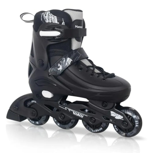 Unisex Adjustable Inline Skates With Light Up Wheels Indoor Outdoor