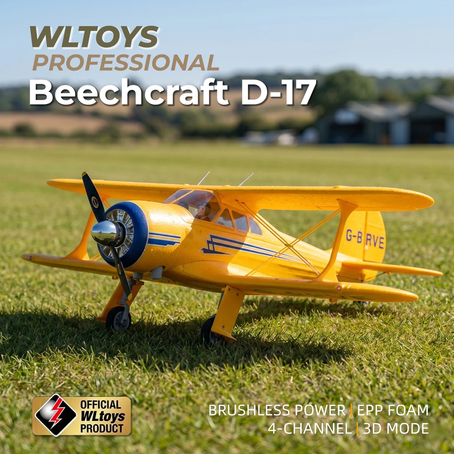 WLtoys A300 RC Plane 4CH Brushless Beechcraft D-17S 3D 6G Lights