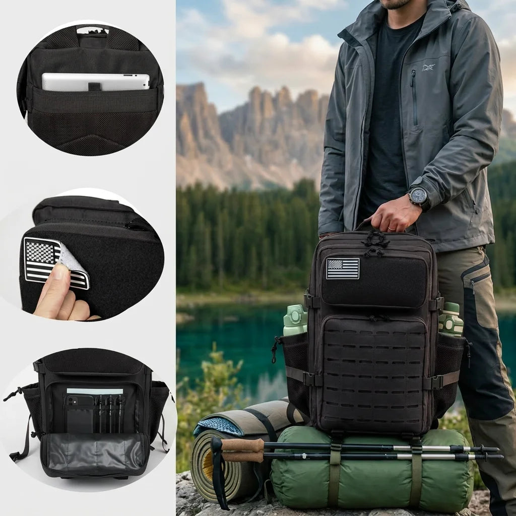 ReFire Gear Molle Tactical Backpack For Camping And Travel