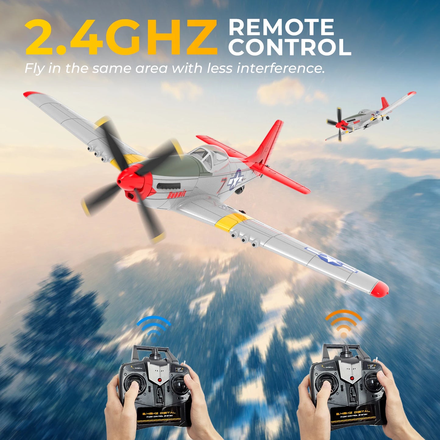 Volantexrc P51 Mustang RC Plane 4 Channel Easy Assembly
