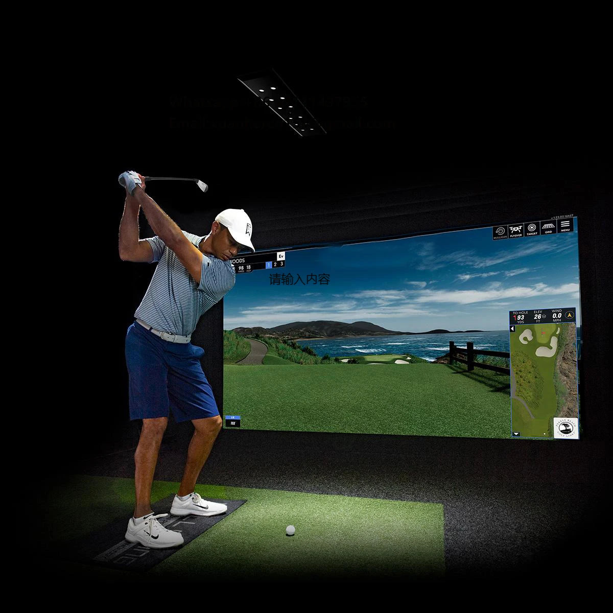 Jamma Professional Indoor Golf Simulator 3D Interactive Projection System