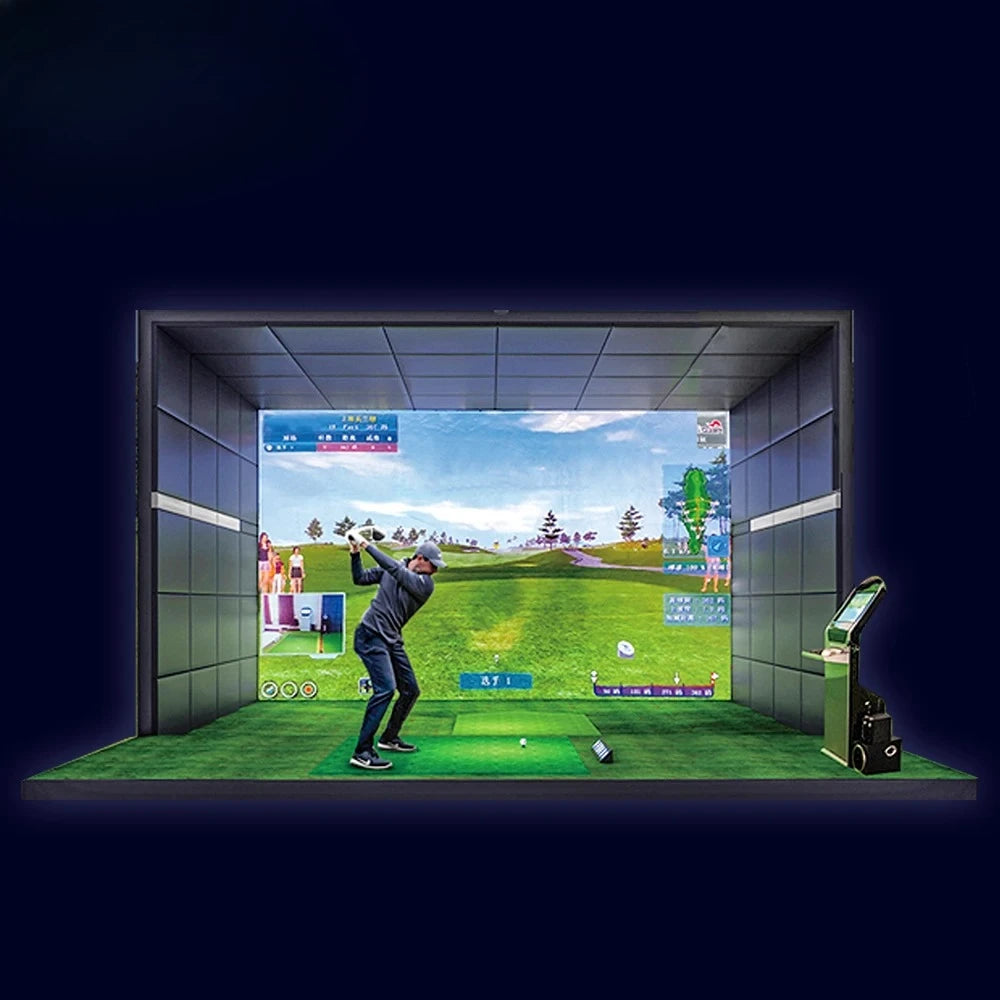 Golf Simulator With 3D Swing Analyzer And Launch Monitor System