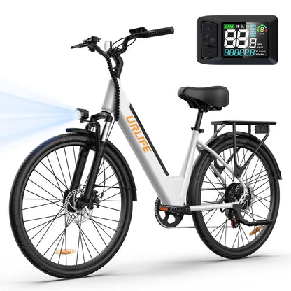 URLIFE Electric Commuter Bike 750W Brushless Motor 48V Removable Battery