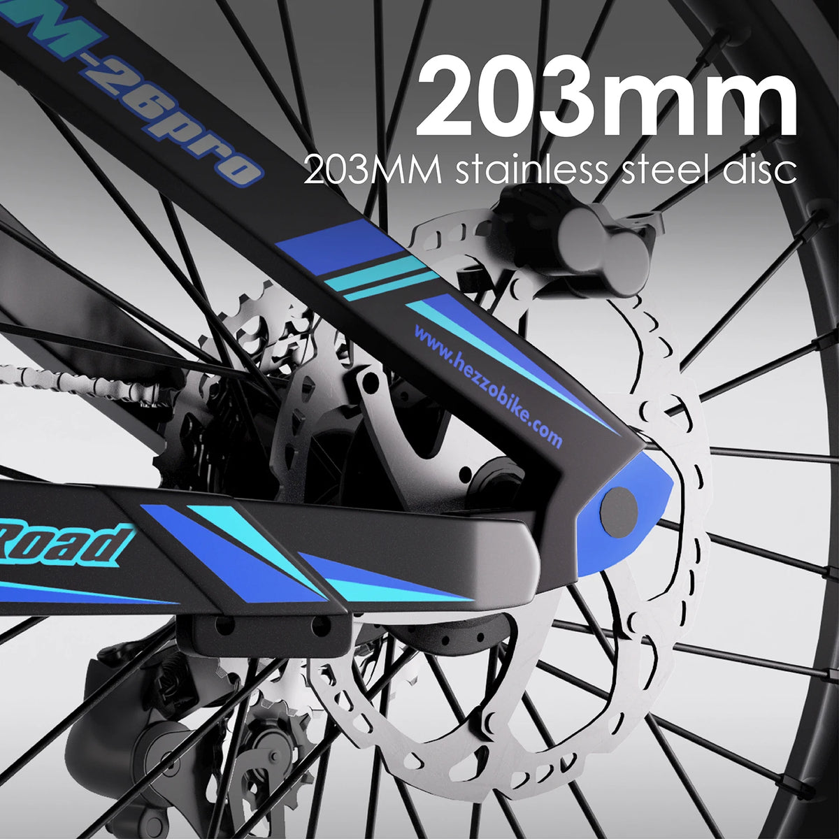 Hezzo Carbon 1000W Bafang Mid Drive Fat Tire Electric Bicycle