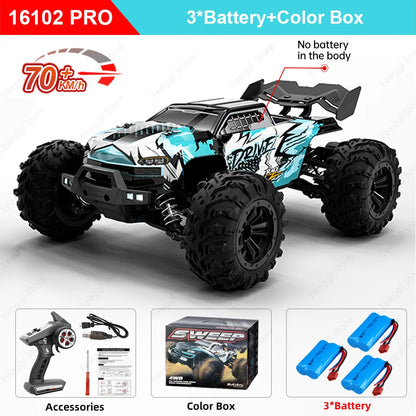 Teeggi 1:16 4WD RC Off-Road Cars & Monster Trucks with LED Lights