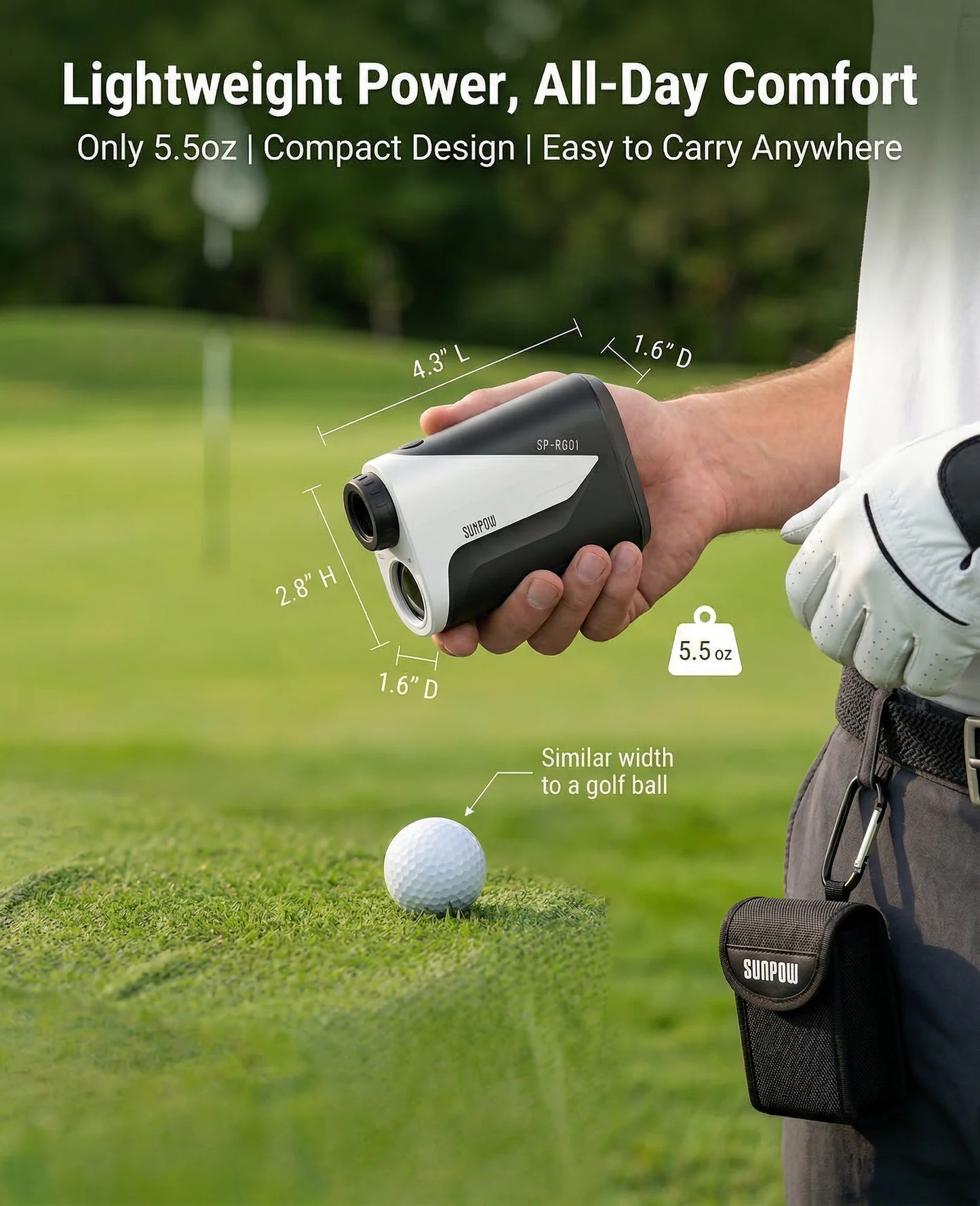 Sunpow Golf Rangefinder With Slope And Flag Pole Locking