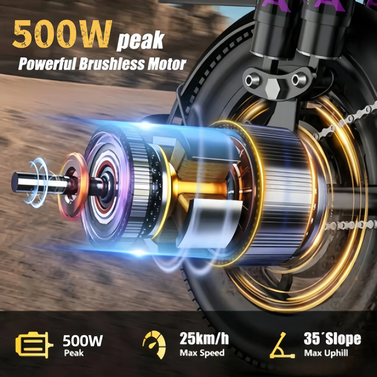 500 Watt Motor Adult Folding Electric Bicycle With 48V Battery