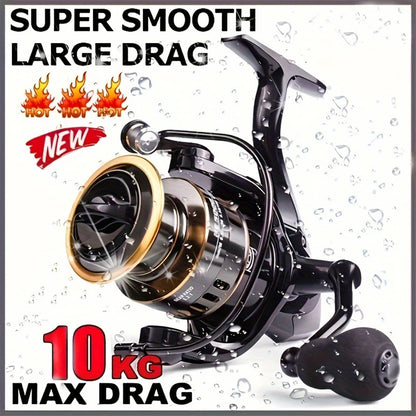 Metal Spool Spinning Fishing Reel for Freshwater and Saltwater Fishing