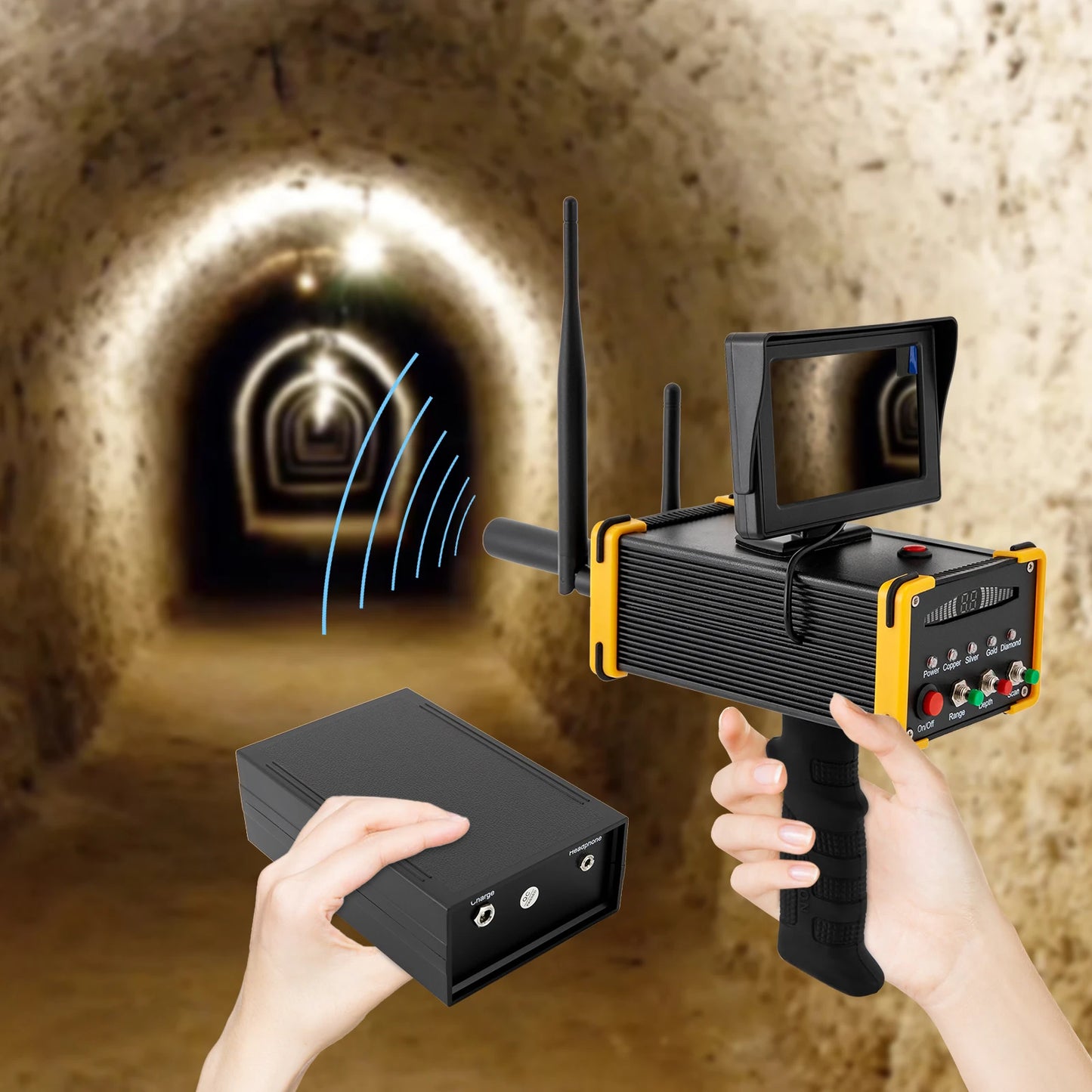 Metal Detector Gold Finder Underground Metal Scanner With LCD Screen