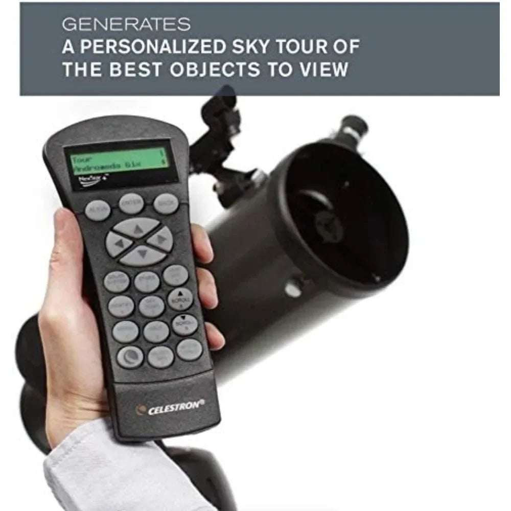 Portable Computerized Newtonian Reflector Telescope With SkyAlign