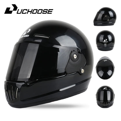 UCHOOSE Retro Motorcycle Helmet DOT Open Face Classic Style