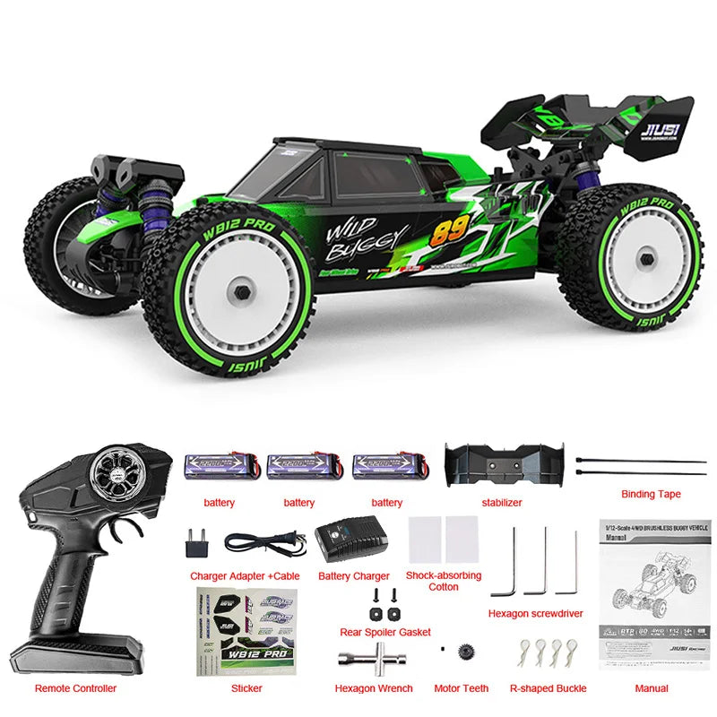 JIUSI WB12 Pro 4WD Brushless RC Car Off Road Racing
