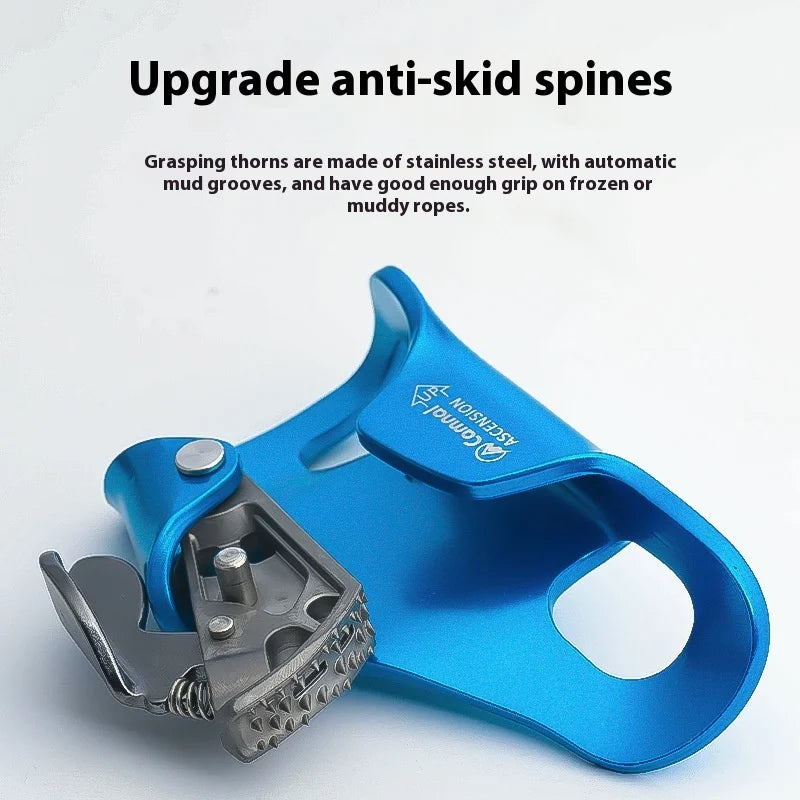 Chest Ascender for Rock Climbing Professional Fall Arrester Rope Climber Belay Device for Mountaineering Caving  Training