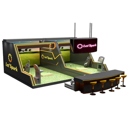 JAMMA Interactive Indoor Golf Simulator With Projection Screen